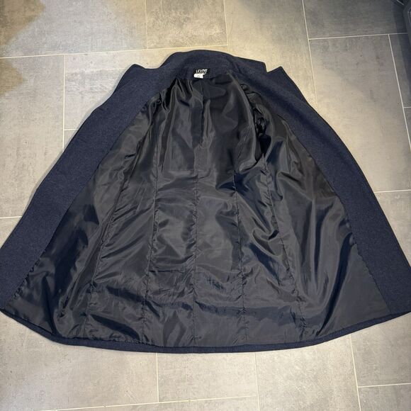 Larry Levine Classics 100% Wool Double-Breasted Overcoat - Size 12 - Picture 10 of 11